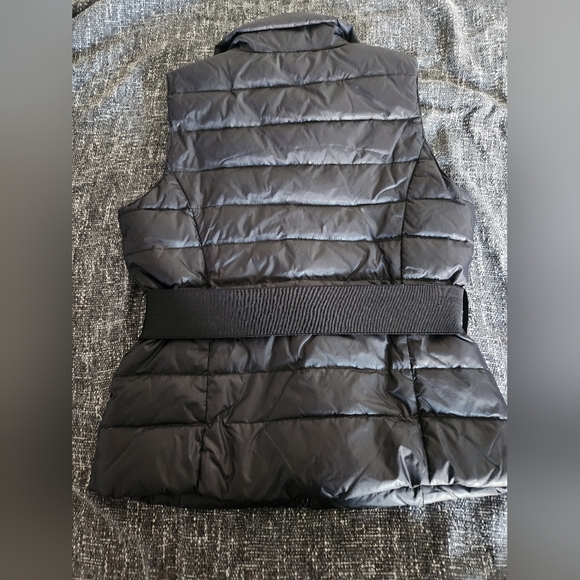 Moncler women down puffer vest women S  black with logo - Picture 5 of 8